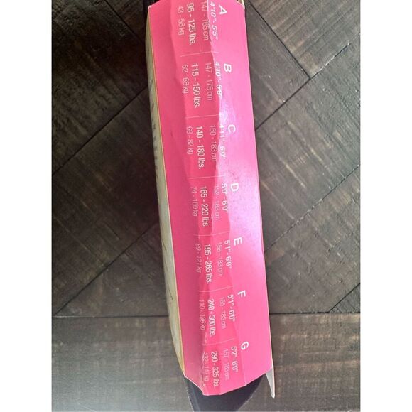 STAR Power by Spanx Ribbed Row BlackShaping Tights New Size C - Picture 3 of 3